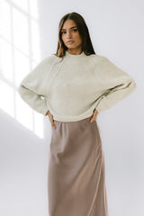 Shayla Knit Sweater In Ivory - Final Sale