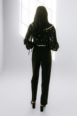 Mitchel Straight Leg Trouser In Black - Final Sale