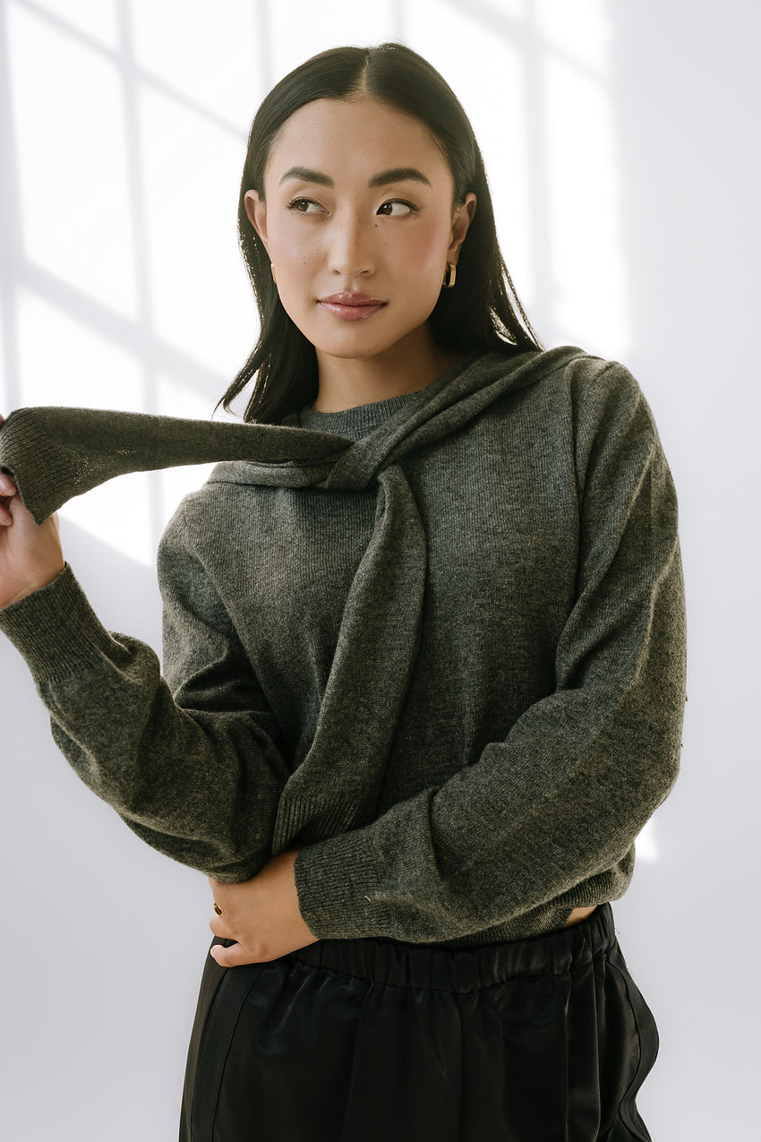 Raegan Tie Sweater - Final Sale
