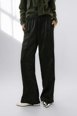 Gemma Satin Wide Leg Pants in Black - FINAL SALE