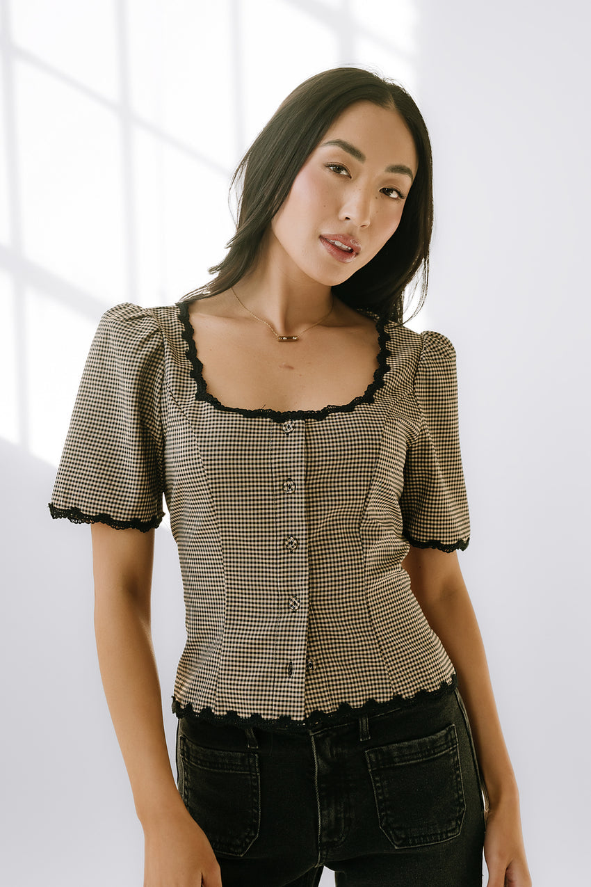 Marrel Gingham Blouse - Final Sale