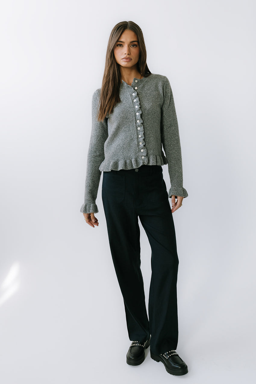 Lander Wide Leg Pants in Navy - FINAL SALE