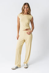 Jordanna Knit Top In Yellow - Final Sale