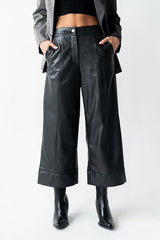 Ulani Vegan Leather Pants in Black - FINAL SALE
