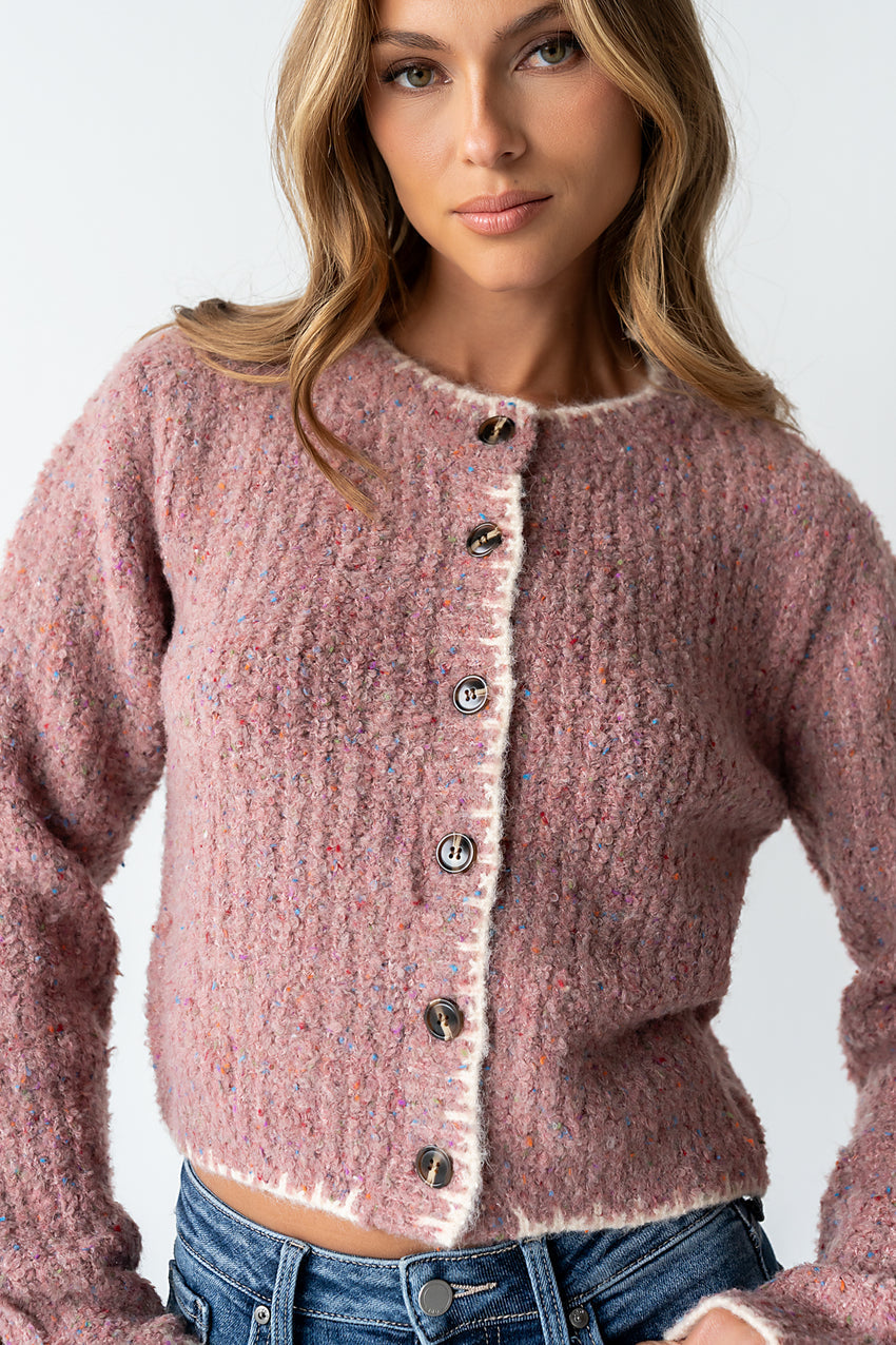 Quincy Speckled Cardigan - Final Sale
