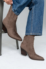 Venice Boots In Taupe - Final Sale