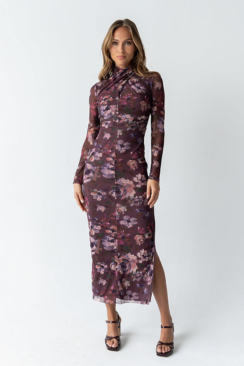 Jovie Floral Mesh Maxi Dress - Final Sale