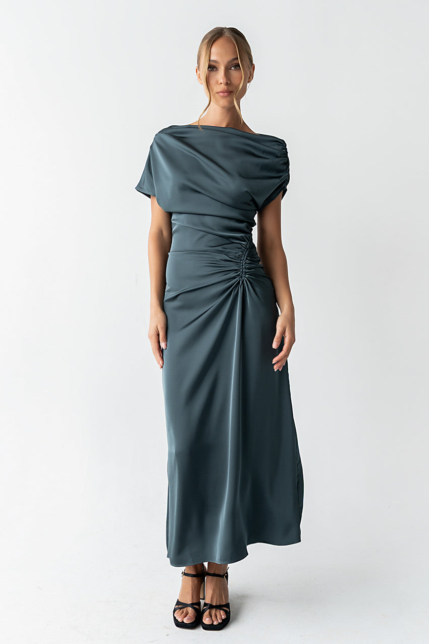 Gigi Ruched Maxi Dress - Final Sale