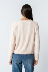 Leo Layered Sweater In Pink - Final Sale