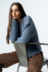Russel Oversized Sweater In Brown - Final Sale