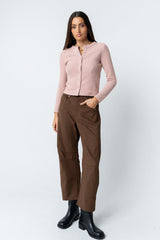 Warren Suede Barrel Pants - Final Sale