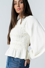 Jodie Shirred Top - Final Sale