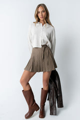 Rachel Pleated Mini Skirt - Final Sale