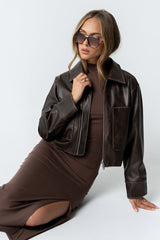 Brandi Maxi Dress In Brown - Final Sale