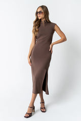 Brandi Maxi Dress In Brown - Final Sale