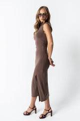 Brandi Maxi Dress In Brown - Final Sale