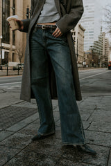 Marshall Straight Leg Vintage Jeans In Dark Wash - Final Sale