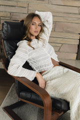 Marcus Chiffon Blouse In Cream - Final Sale