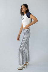 Skyla Contrast Star Top In Ivory - Final Sale