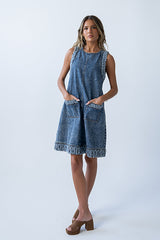 Keslie Denim Mini Dress - Final Sale