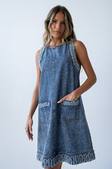 Keslie Denim Mini Dress - FINAL SALE