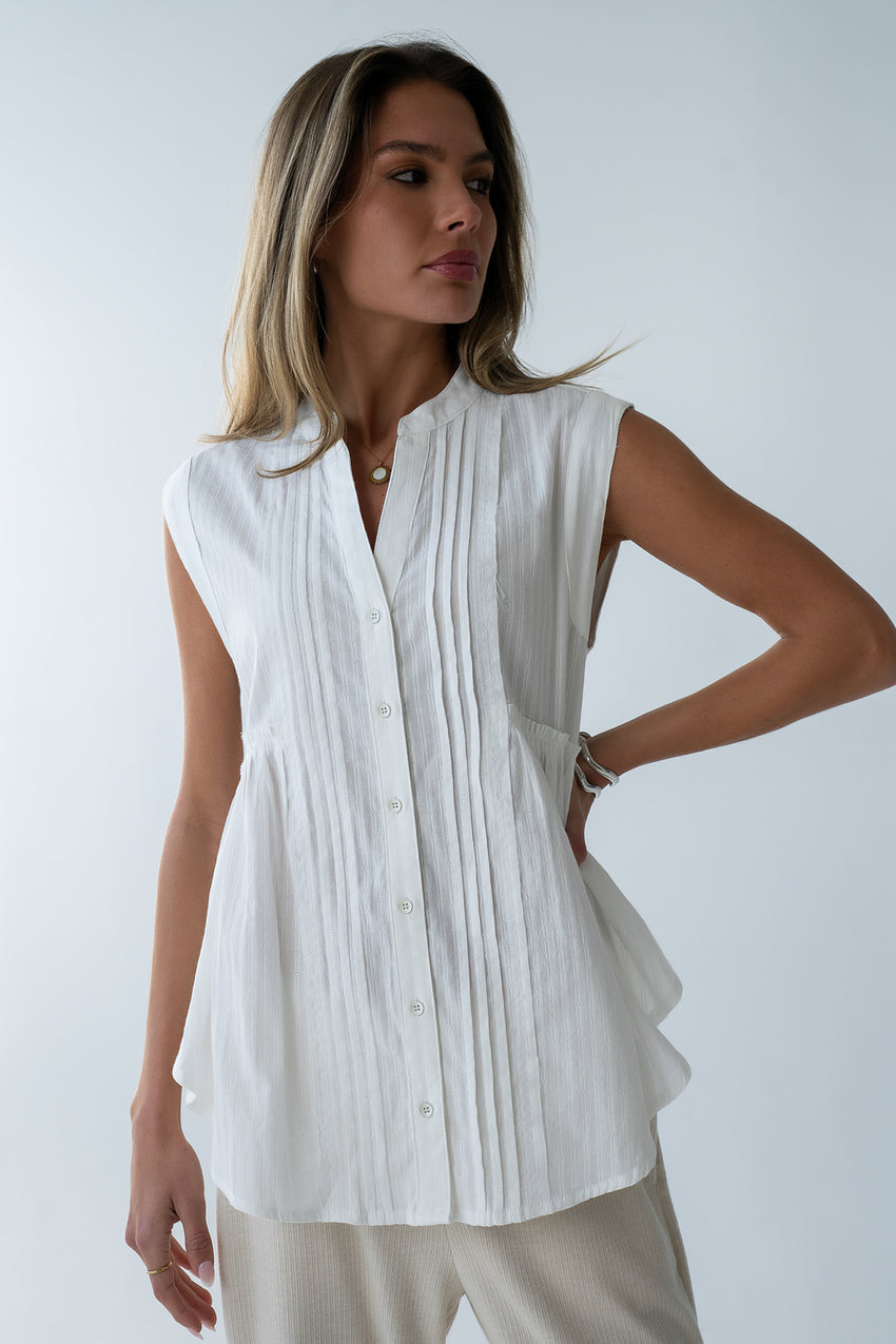 Halle Pleated Top - FINAL SALE
