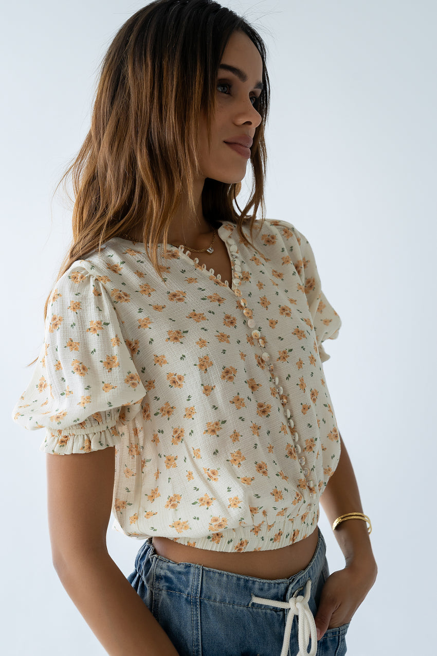 Freda Floral Blouse - FINAL SALE