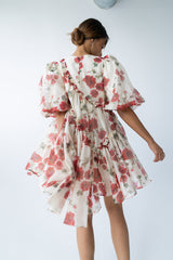 Tamlyn Floral Mini Dress In Red - Final Sale