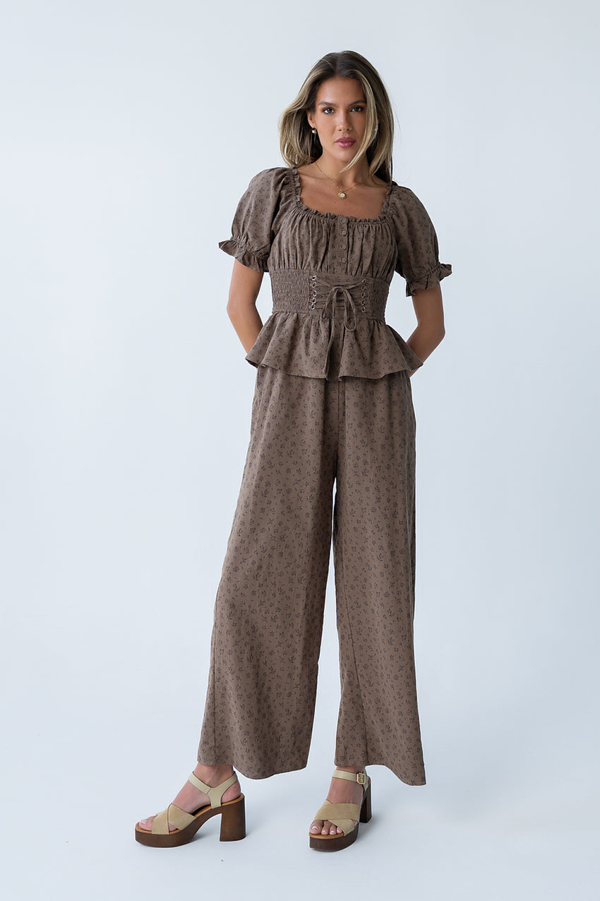 Nancy Floral Jumpsuit - FINAL SALE