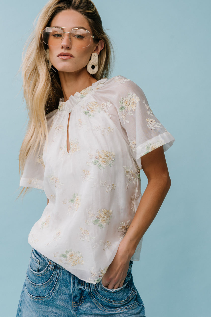 Randy Embroidered Blouse - Final Sale