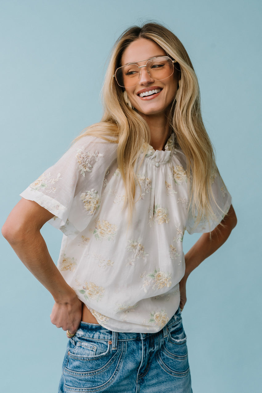 Randy Embroidered Blouse - FINAL SALE