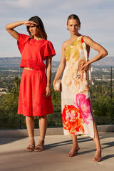 Erica Asymmetrical Floral Maxi Dress - FINAL SALE