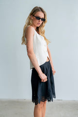 Lucy Vest In Natural - Final Sale