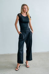 Brandy Mesh Top In Black - Final Sale