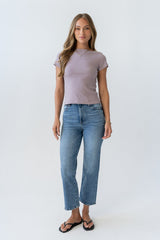 Martha Boatneck Top In Lavender - Final Sale