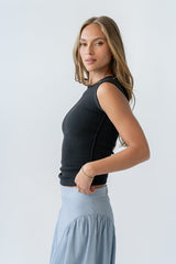 Huxley Tank In Black - Final Sale