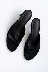 Kaiser Kitten Heel In Black - Final Sale