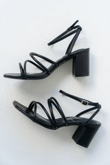 Emmarie Block Heel In Black - Final Sale