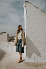 Micha Pleated Shorts In Denim