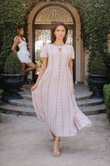 Baylor Floral Maxi Dress In Pink