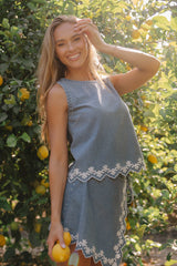 Brinklee Embroidered Top - FINAL SALE