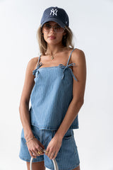 Marline Pinstripe Tank Top - FINAL SALE