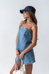 Marline Pinstripe Tank Top - Final Sale