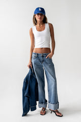 Rika Studded Wide Leg Jeans - Final Sale