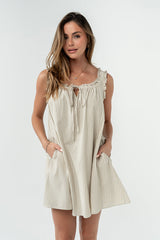 Calliope Striped Baby Doll Dress - Final Sale