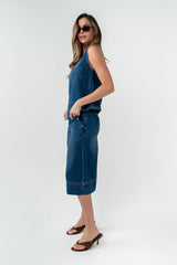 Victoria Denim Top - Final Sale