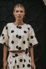 Jacklynn Polka Dot Blouse - FINAL SALE