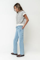 Percey Knit Cardigan In White