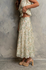 Carlie Floral Midi Skirt - Final Sale