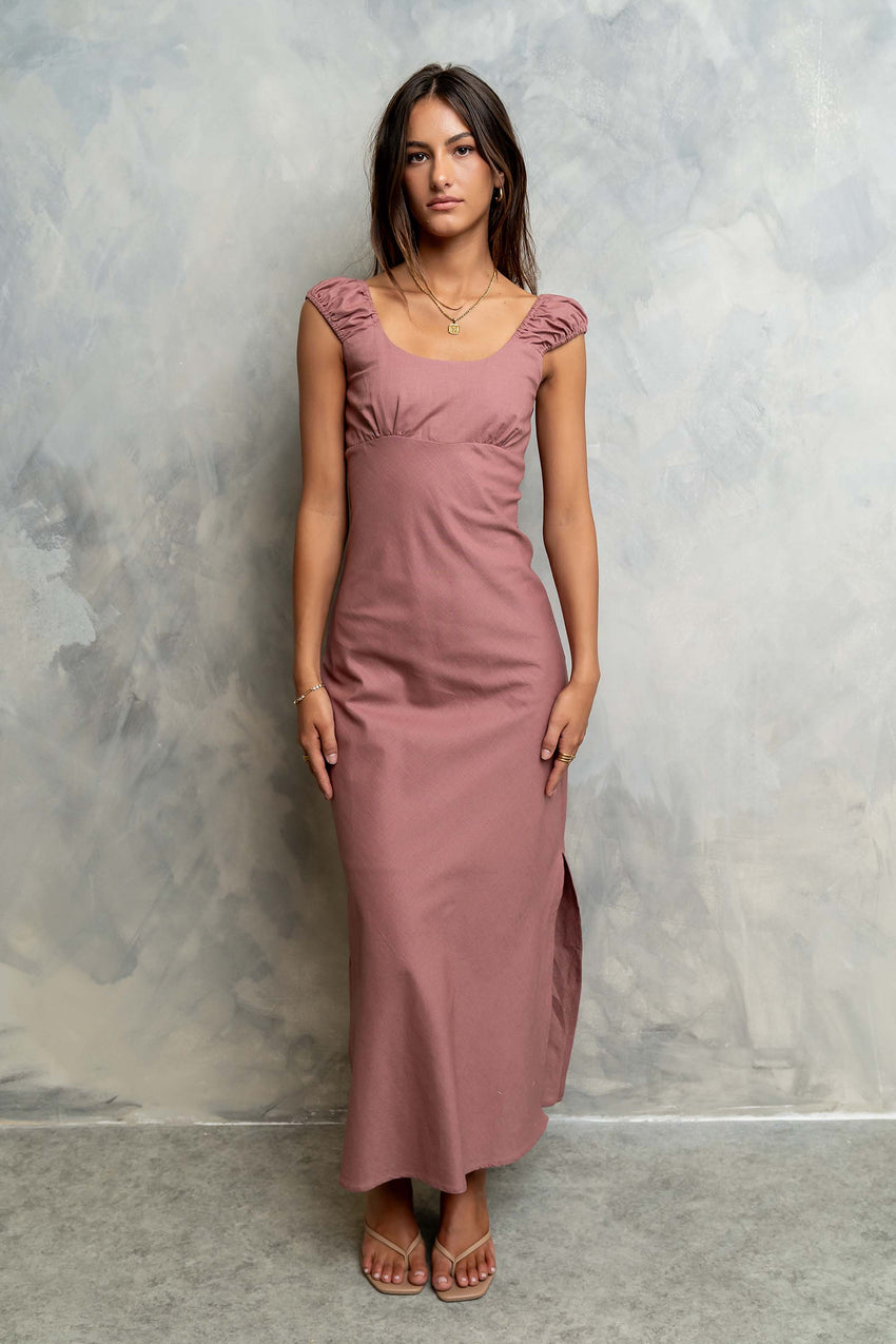 Mika Maxi Dress in Mauve